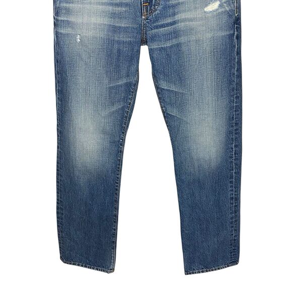 AG Jeans Adriano Goldschmied Protege Mens 32 Denim Y2K Distressed Straight NEW - Picture 6 of 13